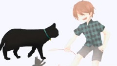 初音未来 - 待ち猫と少年