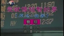 爱就像短暂的梦