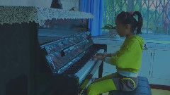 采蘑菇的小姑娘