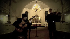 Classical guitar, violin Elgar violin praise of love