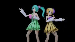 初音未来,镜音双子 - カラフル x メロディー