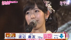 第3位 渡辺麻友 AKB48第5回選抜総選挙 感言+舞台裏 fuji ver