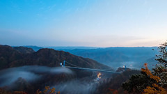 风景,音乐短片 - 日本茨城县天空之桥 龙神大吊桥