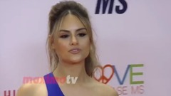 Pia Toscano 2017 Race to Erase MS Gala Orange Carpet