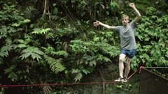 Slackladder Taking on the Hawaiian Jungle