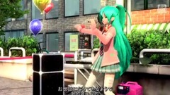 初音未来 - 愛言葉【初音ミク_リボンガール服装】.