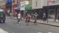 纽约偶遇,唐人街探案2拍摄现场,王宝强刘昊然正在拍戏