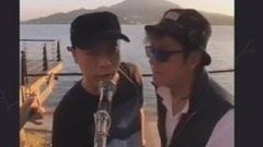 李克勤,谭咏麟 - 台湾街头演唱半梦半醒之间