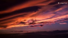 海、天、晚霞