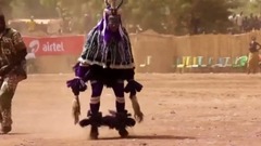 The ivory coast (ivory coast) colorful African dance