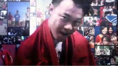 蓝色频闪灯