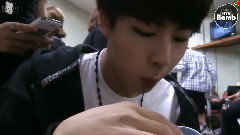 Eating salad